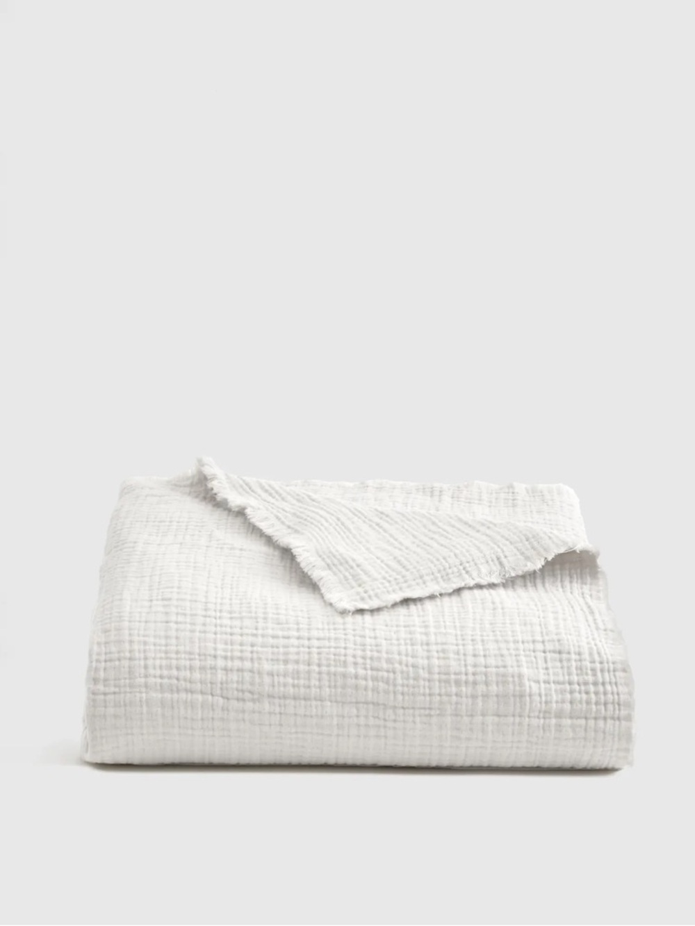 QUINCE Organic Airy Gauze Throw One Size White 7207
